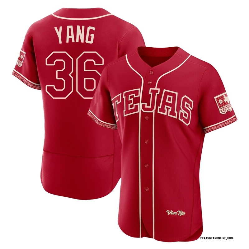 Hyeon-Jong Yang Men's Texas Rangers 2026 City Connect Stadium Jersey - Red Authentic