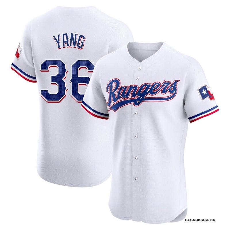 Hyeon-Jong Yang Men's Texas Rangers Home Jersey - White Elite