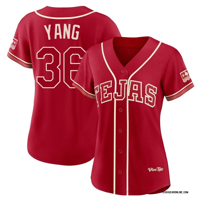 Hyeon-Jong Yang Women's Texas Rangers 2026 City Connect Stadium Jersey - Red Limited