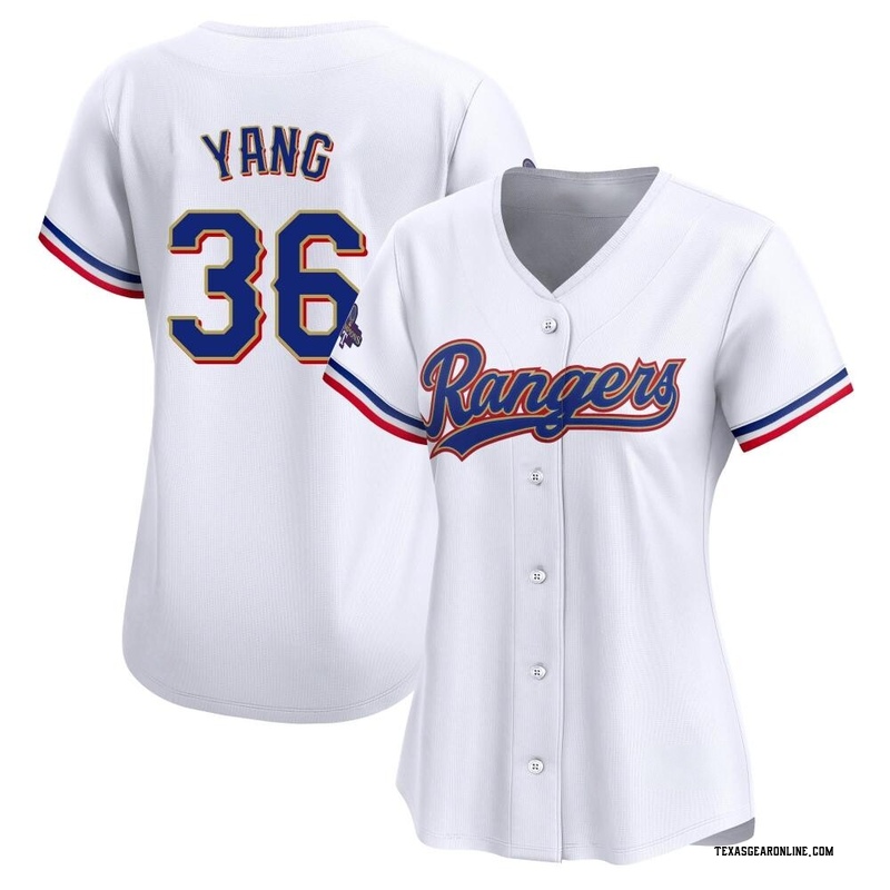 Hyeon-Jong Yang Women's Texas Rangers White 2024 Collection Jersey - Gold Limited