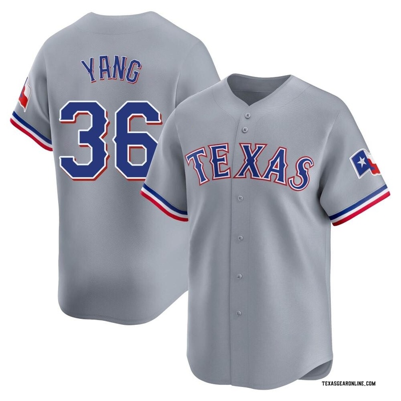 Hyeon-Jong Yang Youth Texas Rangers Away Jersey - Gray Limited