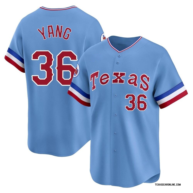 Hyeon-Jong Yang Youth Texas Rangers Cooperstown Collection Jersey - Light Blue Limited