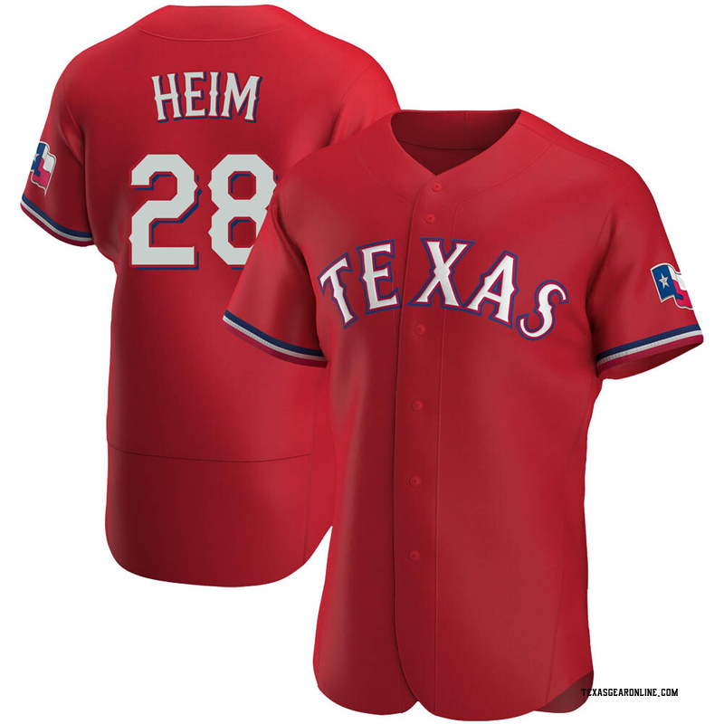 Jonah Heim Men's Texas Rangers Alternate Jersey Black Golden Replica