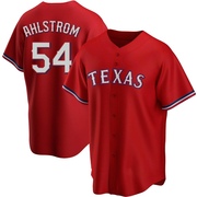 Robert Ahlstrom Men's Texas Rangers Alternate Jersey - Red Replica