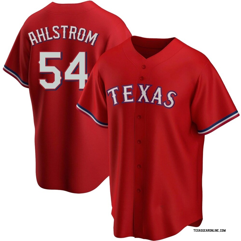 Robert Ahlstrom Men's Texas Rangers Alternate Jersey - Red Replica